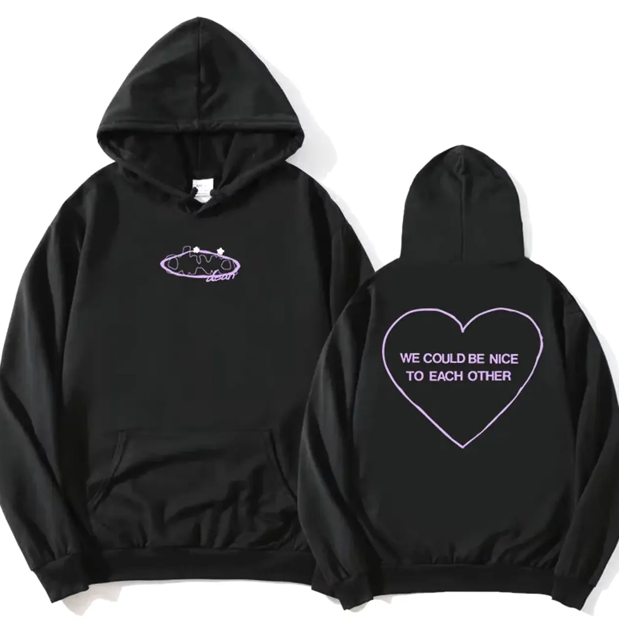 Nice To Each Other Hoodies Olivia Dean Singer Graphic Sweatshirts Long Sleeve Fleece Hooded Pullovers Fashion Print Women Hoodie EQB