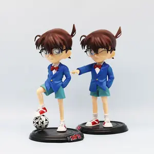 One Piece Detective Conan Figure Set, 2 Styles of Edogawa Conan with Soccer Ball & Pointing Pose,Detective Conan Action Figure Set, 2 Versions for Fans & Collectors, Edogawa Conan "Detective" Figure Set, Detective Conan Merchandise for Fans