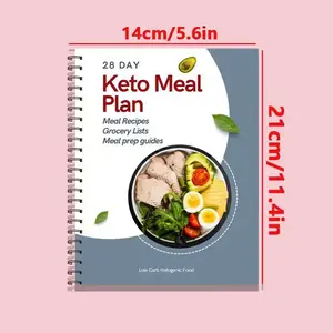 28 Day Ketone Diet Plan, Healthy Living, Exquisite Paper Pages, Perfect Gift