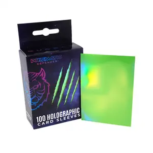 Prismatic Defender Holographic Card Sleeves - Quasar Bright Green