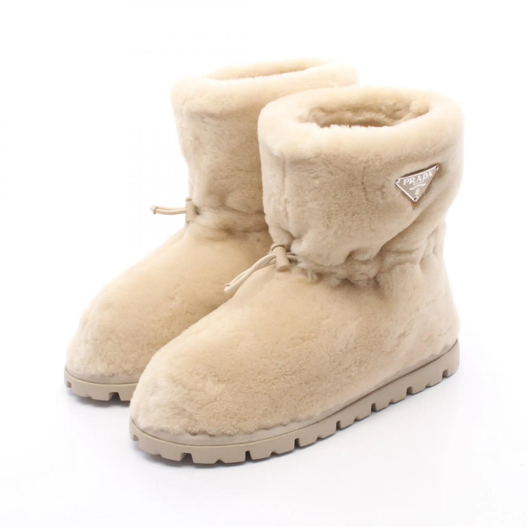 Pre-owned PRADA Other Small Leather Goods Shearling Boots