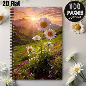 1 Spiral Coil Notebook 5.7x8.26 inch, Durable Binding, Camping Journal, Travel Diary, Outdoor Adventure Log, RV Trip Notes, Hiking Planner, Perfect Gift for Nature Lovers, Birthday Present, Holiday Gift for Travel Enthusiasts [2D] Flat