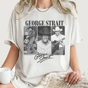 Vintage George Strait King of country Tour Graphic Tee, Country Music Tour 2025 Sweatshirt, 90s Graphic George Nashville Cloud Tee Comfort Hoodie, Gift for him, Gift for her