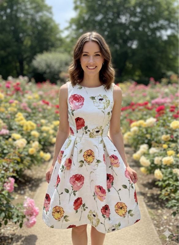 Danny & Nicole Floral Dress Fit and Flare A Line New with Tags Size 8 for  Women's Casual Summer Outfits Womenswear Sleeveless - TikTok Shop