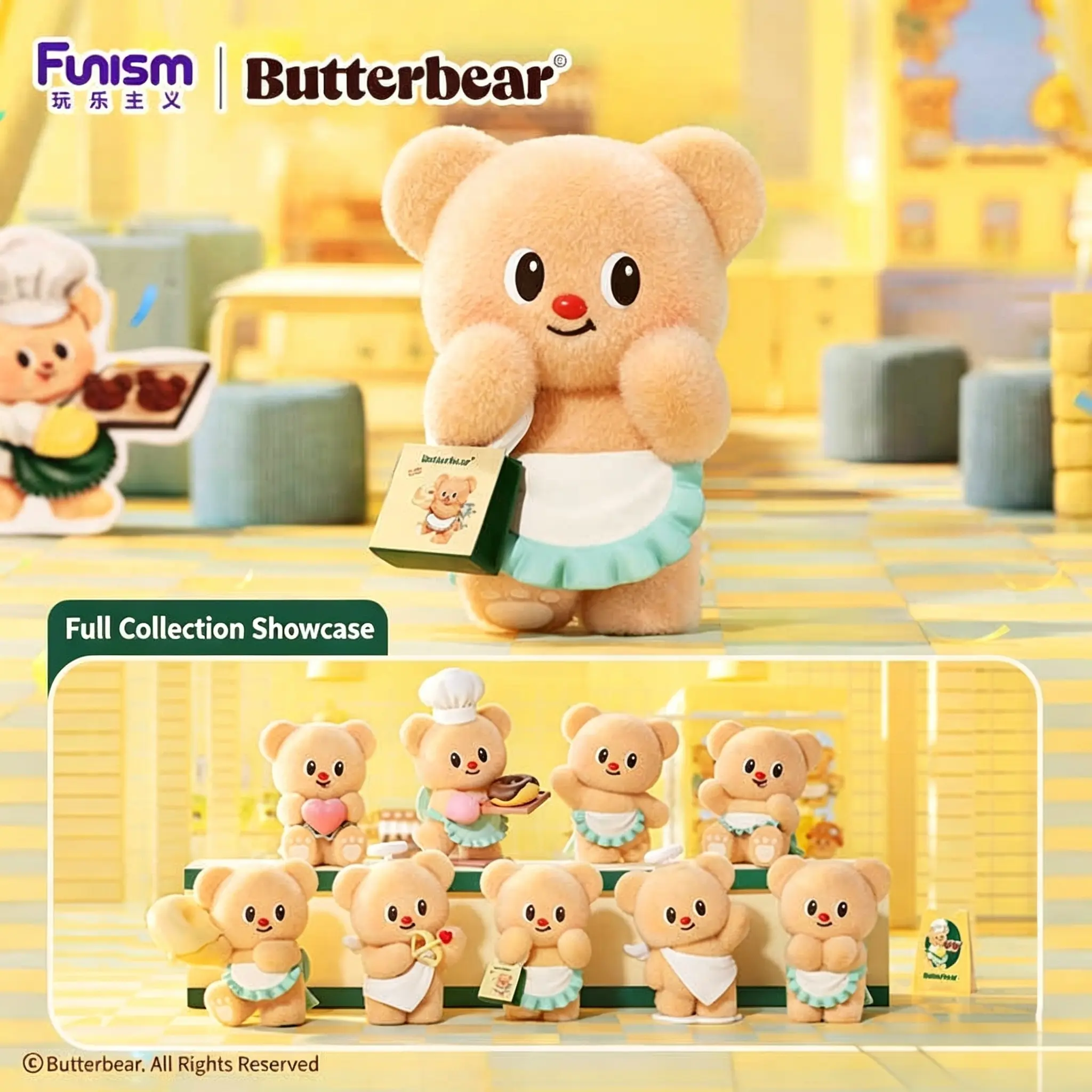 ButterBear Business Day Series Blind Box Adorable Cartoon Bear Collectible Figures Perfect Birthday Holiday Surprise Gift For Teens Friends Trendy Viral Tabletop Decor Toy，Back To School
