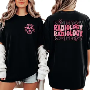Comfort Colors Personalized X Ray Tech Shirt, Custom Name Radiology Graphic Tee, Radiologic Technologist T-Shirt, Radiology Week Gift