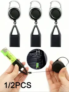 Portable Retractable Light Keychain, Anti-Loss Design, Durable Material Options, Suitable for Daily Use and Travel