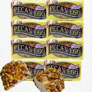 Elmer’s Pecan Eggs Pecan & Caramel Covered Nougat Egg 1.5 Oz - 8 Count
