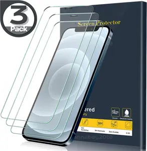 3 Pack Apple iPhone 17 / 16 / 15 / 14 / 13 Pro Max Screen Protector , Tempered Glass Film, HD Clear, Anti-Scratch, Anti-Shatter, Impact-Resistant Screen Guard for Apple iPhone Pro Max