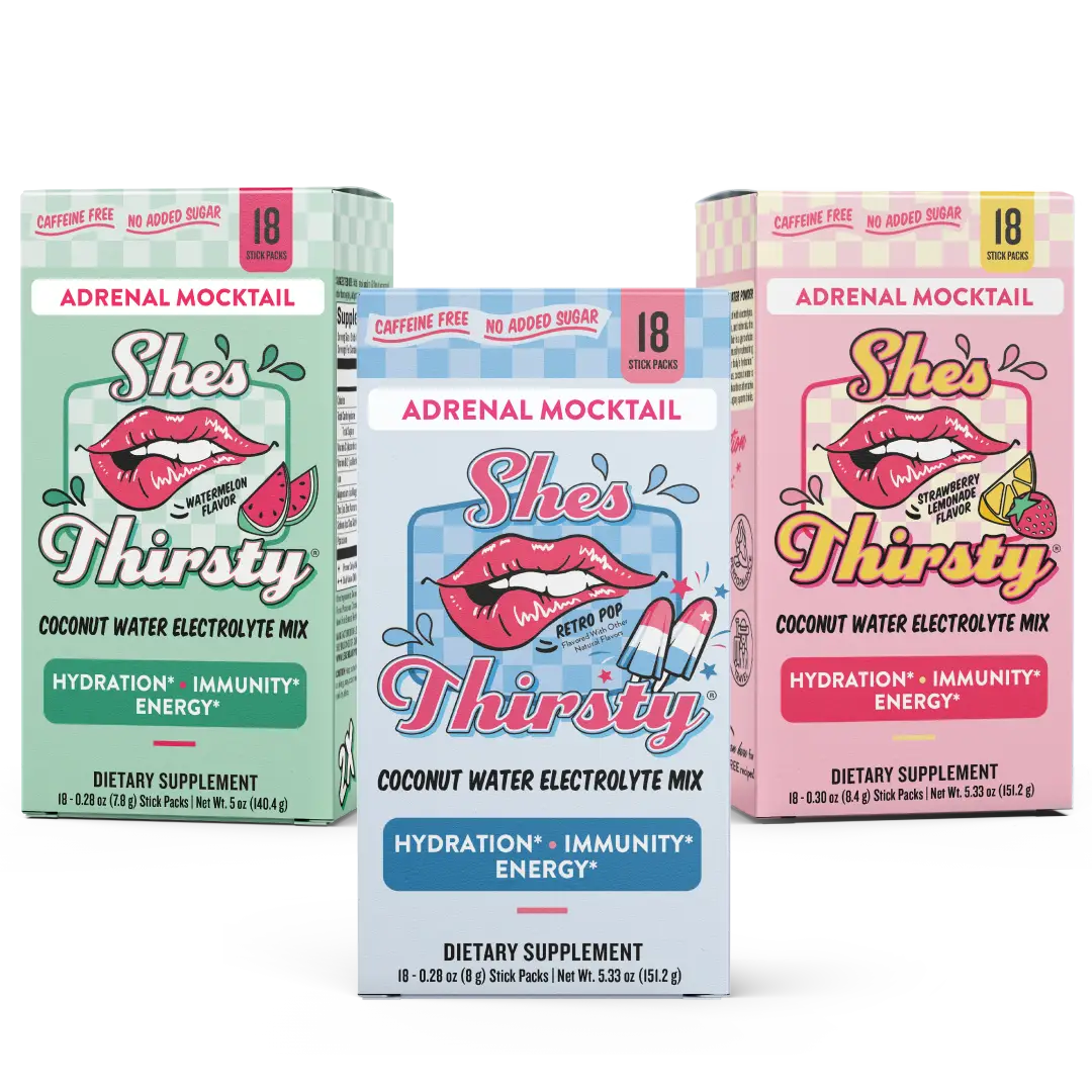 She’s Thirsty Trio Bundle - Legendairy Milk - Coconut Water Electrolytes Mix - No Sugar Added - 3-Pack - Hydration