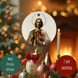 San Judas T. Discover the divine beauty of our handcrafted San Judas Tadeo ceramic ornament. Each piece is a symbol of hope and faith, perfect for gifting or enhancing your spiritual space. Join us for exclusive offers and elevate your collection today!