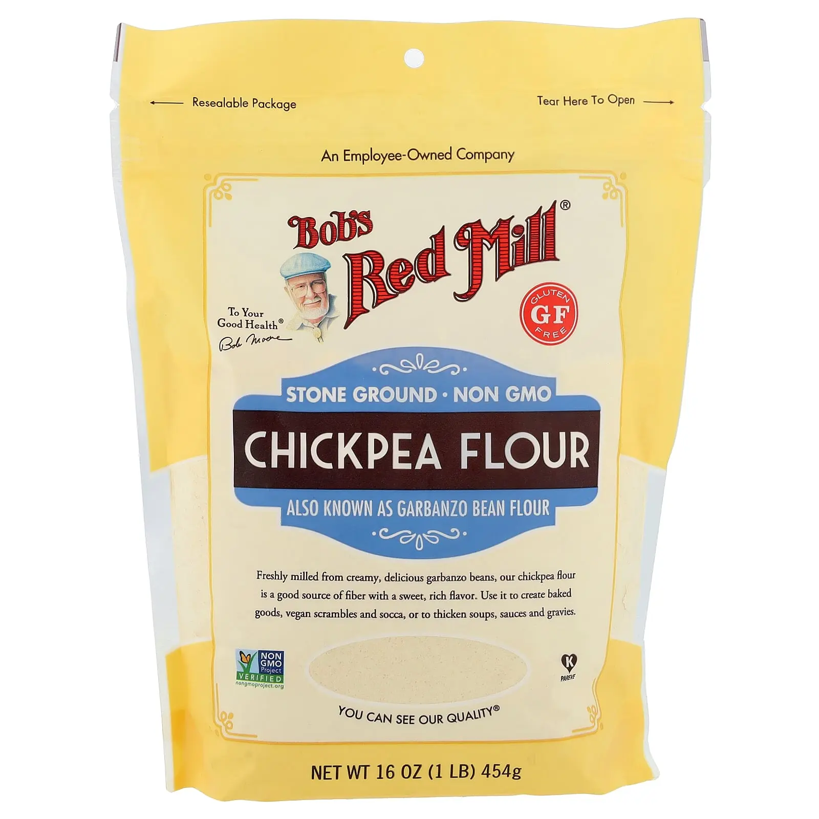 Bob's Red Mill Gluten Free Chickpea Flour, 1 lb (454 g) Bob's Red Mill Gluten Free Chickpea Flour, 1 lb (454 g)
