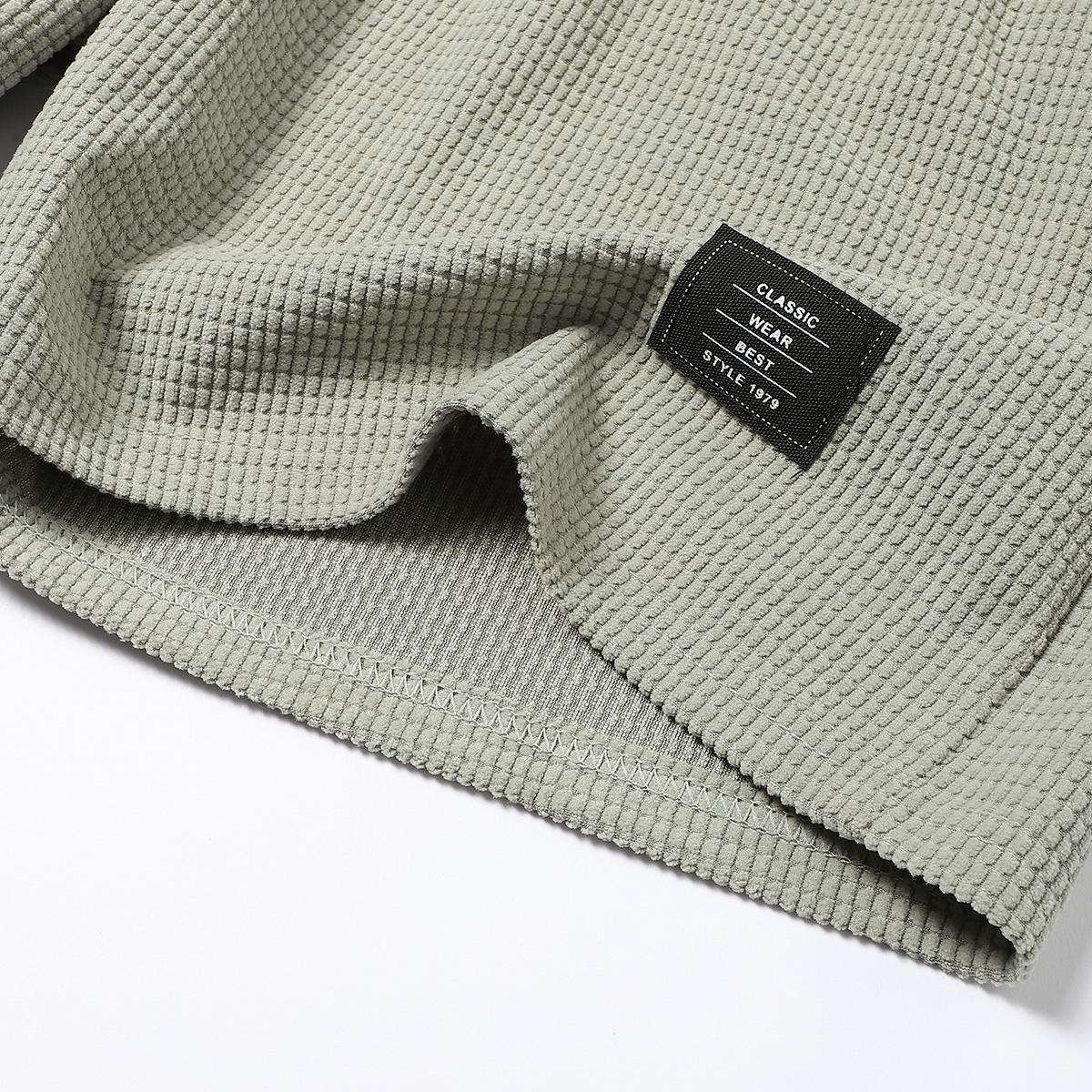 Pack of 4 corduroy shorts, solid color, men’s casual shorts with side pockets and a drawstring elastic waistband, suitable for everyday wear and vacations, beige, men’s shorts Pack of 4 corduroy shorts, solid color, men’s casual shorts with side pockets and a drawstring elastic waistband, suitable for everyday wear and vacations, beige, men’s shorts