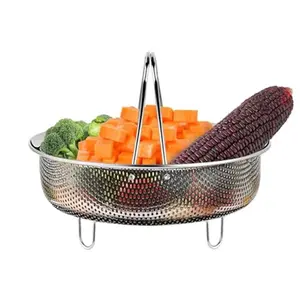 Stainless Steel Steamer Rack, 1 Count Steamer Basket for Stock Pot, Steaming Tray Stand for Home Kitchen Dining Room