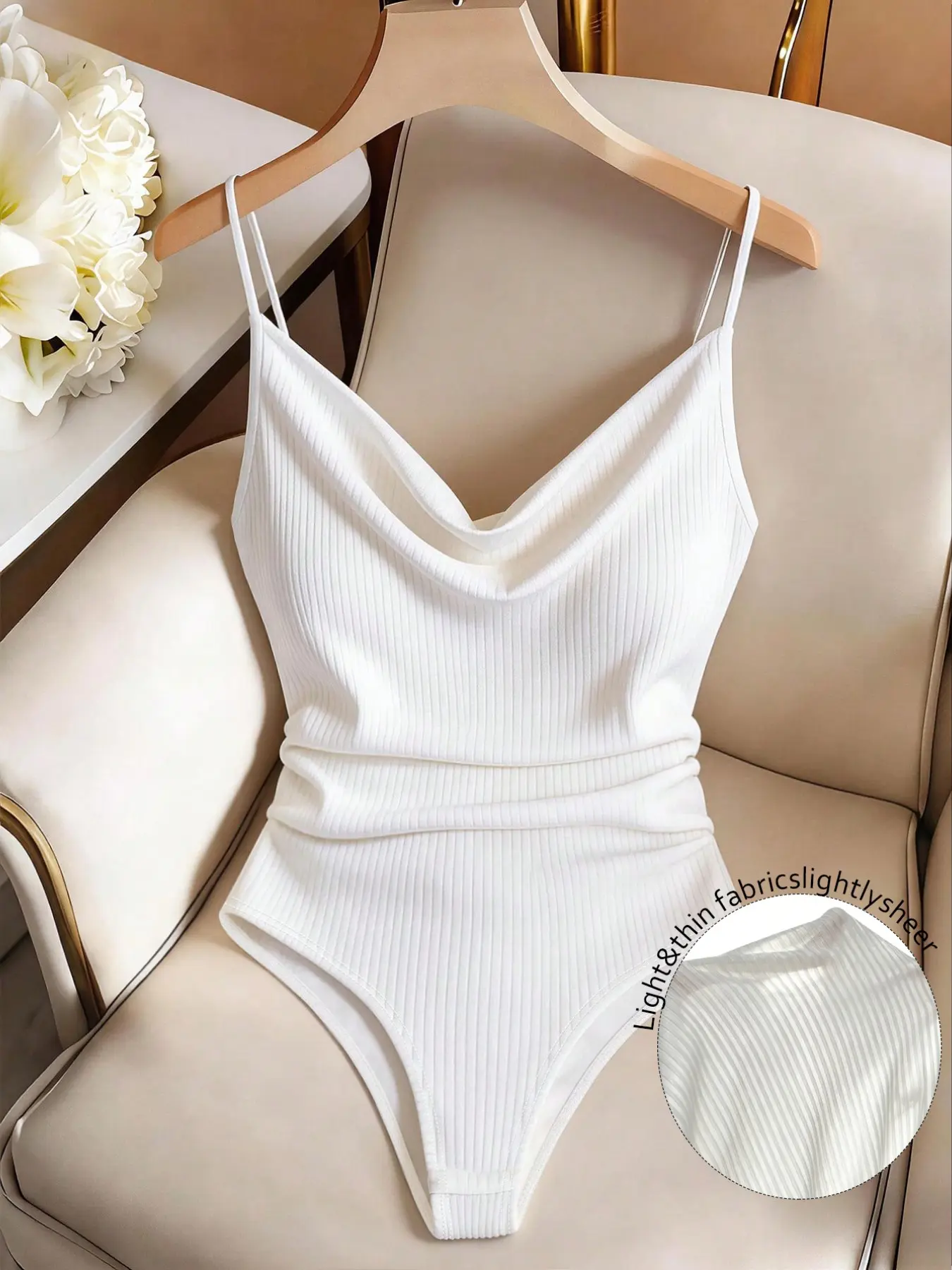 Ruched Dual Thin Straps High Waist Slimming Bodysuit, Versatile Base Layers for Daily, Date & Prom Occasions