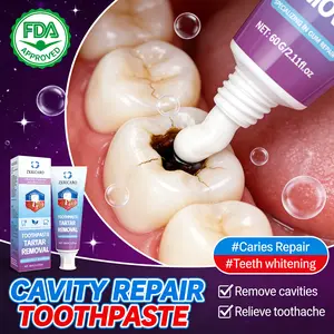 ZKRICARO Anti-Cavity Repair Toothpaste FDA Certified for Cavity Plaque Tartar Removal Teeth Whitening Sensitivity Reduction Enamel Strengthening Oral Health Oral Long Lasting Gentle