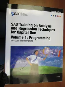 USED-SAS Training on Analysis & Regression Techniques Vol 1: Programming by SAS (Paperback)
