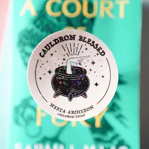 Nesta Cauldron Blessed Holographic Sticker | SJM Sticker | ACOTAR Sticker | Bookish Sticker | Kindle Sticker | Sarah J Maas Sticker