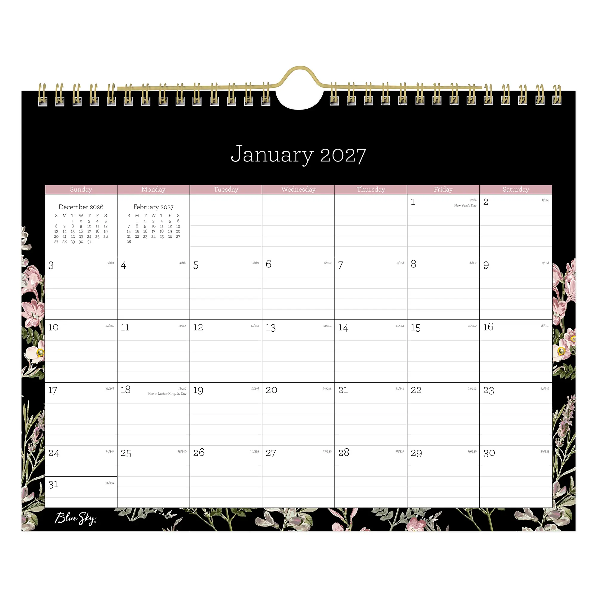 2027 Blue Sky Nevaeh Monthly Wall Calendar, 11x8.75, 0%, Nevaeh, Jan-Dec, RY27