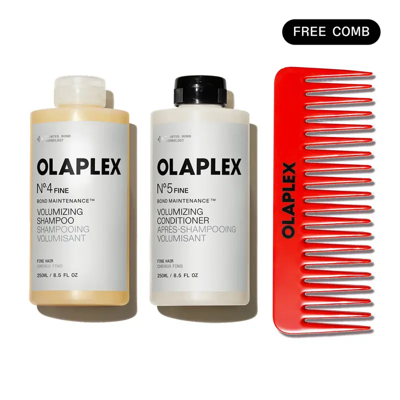 OLAPLEX Double Volume Fine Hair Set - Nº.4FINE Shampoo + Nº.5FINE Conditioner for Volume & Strength
