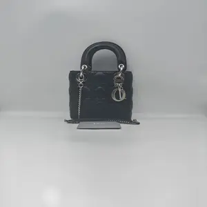 Pre-owned Dior h3 Lady Bag — 3 Compartment, Lambskin, Black & Silver: Classic Elegance 61852