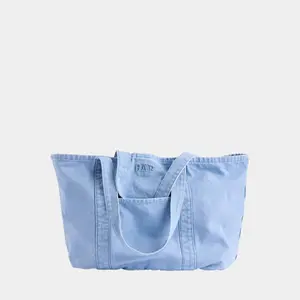 GAP Vintage Logo Tote Bag Unisex – Large Canvas Shoulder Bag, Casual Streetwear, Everyday Carry, School Work Travel Bag