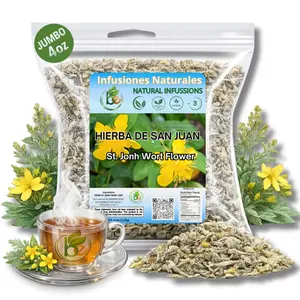 VIRAL Natural Infusions St. John's Wort Flower TEA 4 oz | TE HIERBA DE SAN JUAN 4 oz - 100% Natural & Aromatic Herbal Beverage