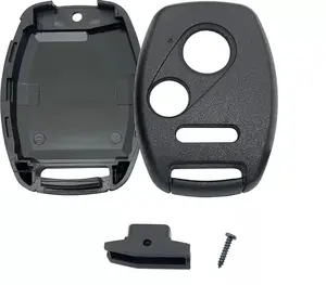 3 Button RK Case DIY Repair Kit Replacement for Honda Pilot, Accord/Coupe/Crosstour, Civic, CRV, CRZ, Fit, Insight, Odyssey, Ridgeline 2003-2014 + Screwdriver FCC ID: N5F-A05TAA