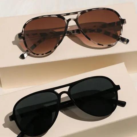 Women's Vintage Trendy Glasses, Retro Glasses for Everyday Use, Fashion Accessories for Outdoor Activities, Casual Stylish Glasses, Shades, Fashion Eyewear