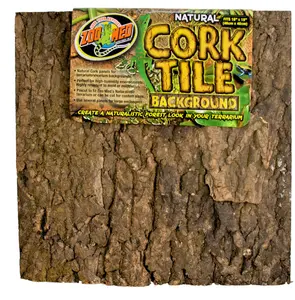 Zoo Med Natural Cork Tile Background Brown, 1ea/18In X 18 in, LG