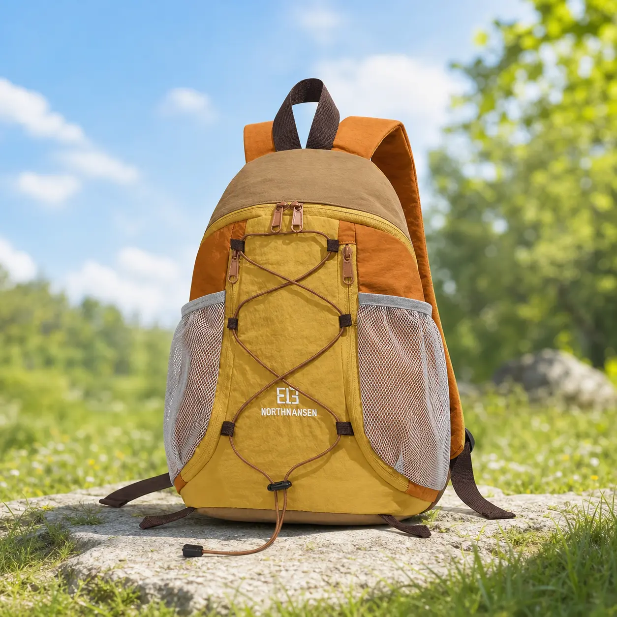 Urban Explorer Multi Pocket Backpack Set - Shoulder Relief Bagpack, Portable Travel Storage Bags, Casual Daypack, Elastic Cord System, Double-Compartment, Smooth Dual With Zip Closures, Top Woven Strap, Ideal for Campus Use