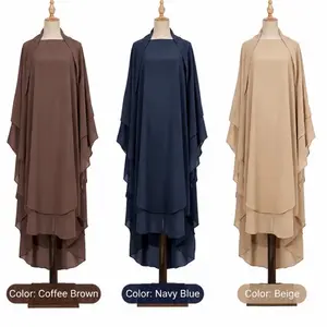 Long two layers khimar