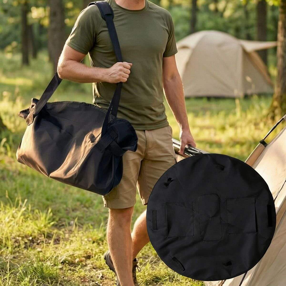 New portable travel storage bag - Large capacity single-shoulder cross-body luggage bag - Stylish travel storage bag for outings