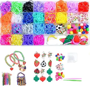 2000+Rubber Band Bracelet Kit, Loom Bracelet Making Kit for , Rubber Bands Refill Loom Set, Rubber Bands for Bracelet Making Kit for