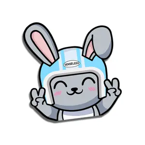 Bunny Peeker Car Sticker