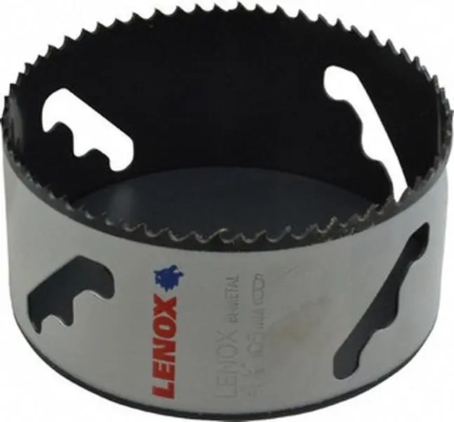 Lenox Bi-Metal Hole Saw, Model 3006666L, 4-1/8" Diameter, Cut Depth 1.5", Toothed Edge, for Precision Hole Cutting in Tools & Hardware Applications