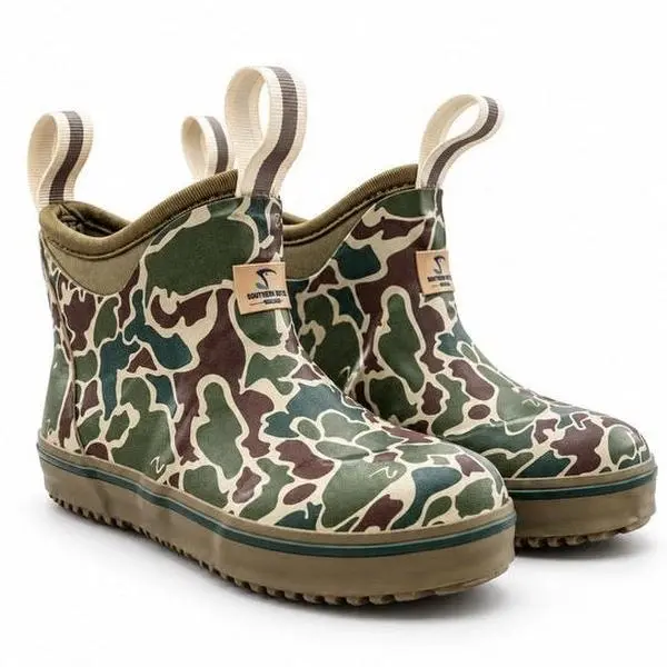 Southern Boy Duck Camo Deck Boots