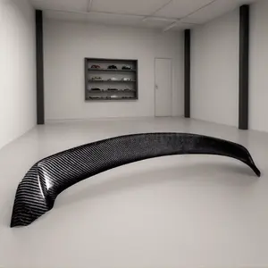 Mk6 VW Golf-Carbon Fiber/Gloss Black, Rear Spoiler-2010,2011,2012,2013,2014