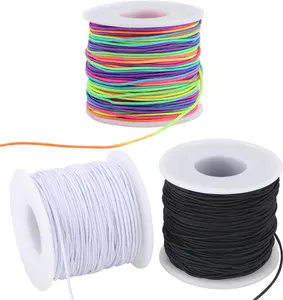 Stretchy String for Bracelets, 3 Rolls 1 mm 495 Feet Sturdy Elastic String Cord for Jewelry Making, Necklaces, Beading and Crafts