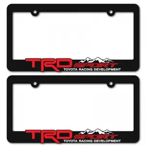 2-Pack License Plate Frame for Toyota Tacoma Tundra 4Runner RAV4 Highlander,Off-Road Essentials