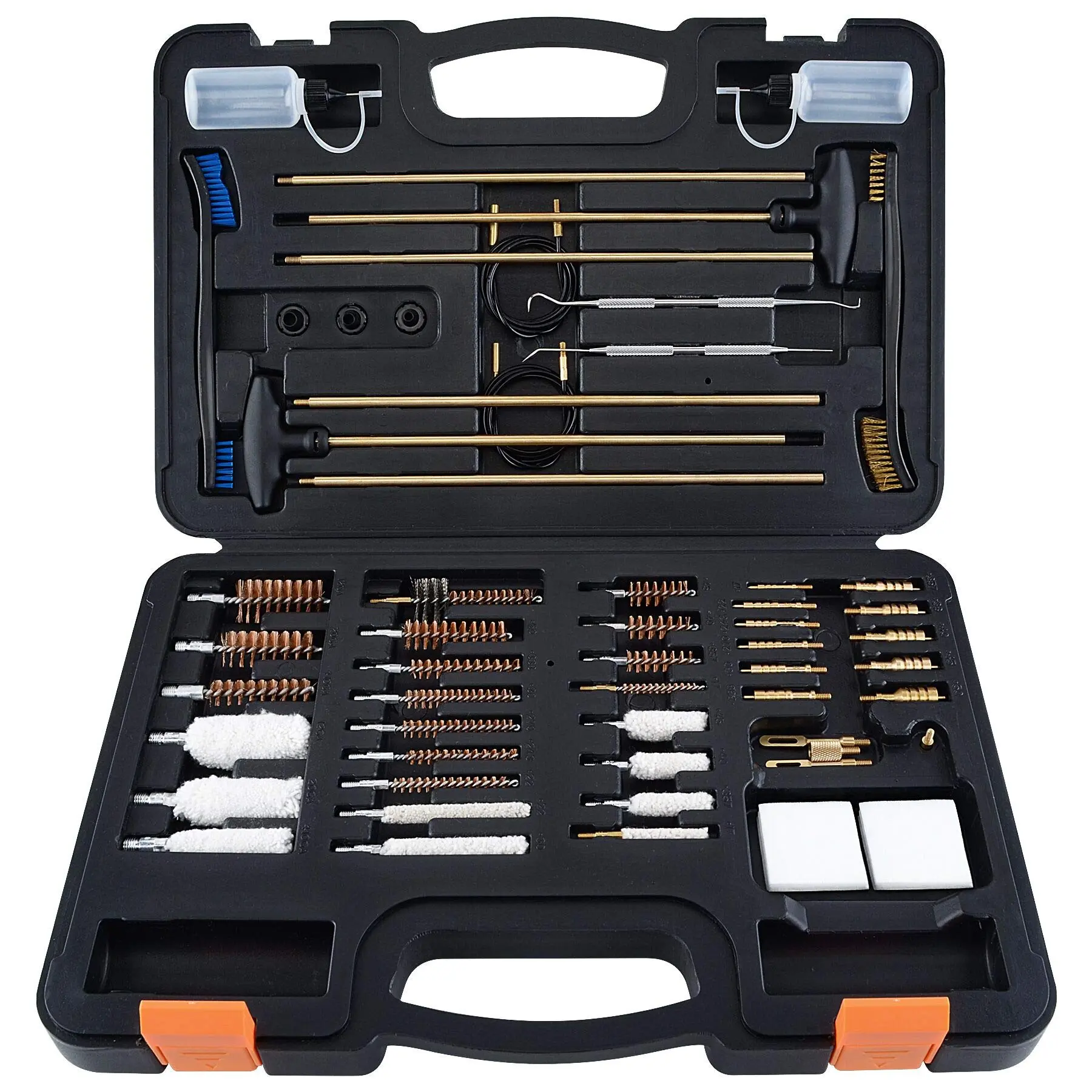 Universal Cleaning Kit with Lightweight Organized Carrying Case Cleaning Supplies Cleaner Bottle Brass Jags and Tips