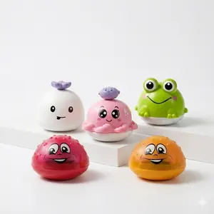 Creative Light-Up Frog Bath Toy - Automatic Water Spraying & Diving Fun, Waterproof Outdoor Sprinkler for Kids Toddlers, Summer Pool & Bathtub Play