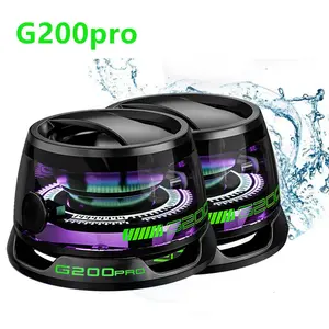 G200pro Mini Speaker, B2u RGB Magnetic Bluetooth Speaker, Mini Multifunctional Shower Speaker, Portable Wireless Speaker with RGB Color Light for Room, Bike, Car, Outdoor(Black) premium sound Audio Crystal Smartphone，Easter gifts, Father's Day gifts