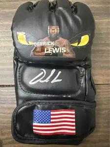 🥊 Derrick Lewis Signed MMA Glove (Beckett BU27498) – Autographed UFC Collectible