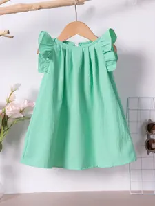 Girls' Summer Sleeveless Printed Dress, Cute Princess Style, Fitted Design, All over Print, Sweet and Adorable, Perfect for Kids