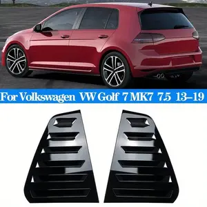 Car Rear Window Shutter Cover Trim, Window Louver Side Vent Trim for Volkswagen Vw Golf 7 & 7.5 Mk7/mk7.5 Gti/gtd 2013-2019, Car Accessory