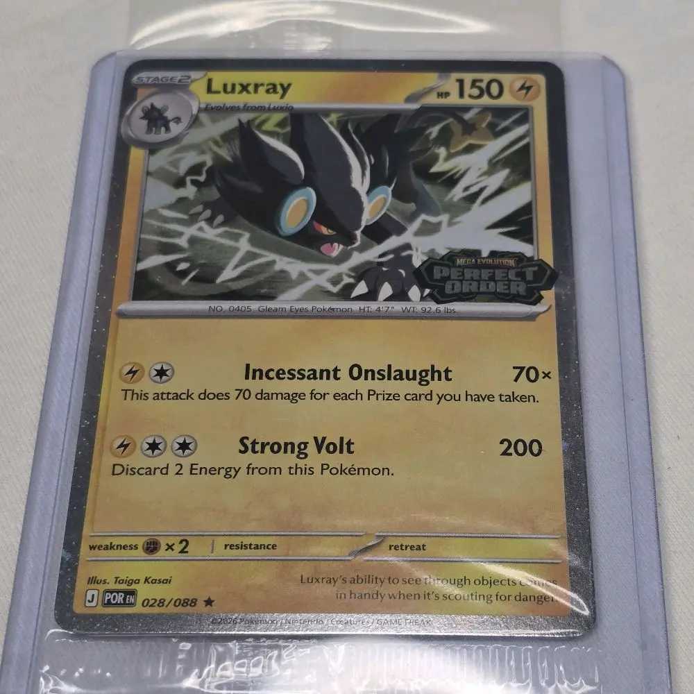 Luxray POR 028/088 Holo Cosmo Stamped Promo Sealed Card