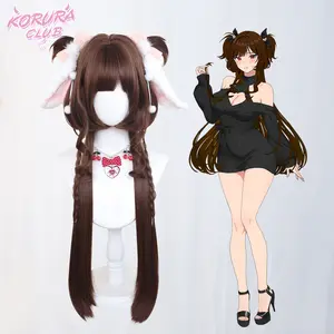 Korura Original Wig #004 Cosplay Lolita Cute Wig– No Headpiece / Hair Styling Included  ChocoUsagi Hime Chocolate Rabbit Princess Japanese-Inspired Sweet Lolita Wig with Bunny Ears Christmas TikTokShopBlackFriday