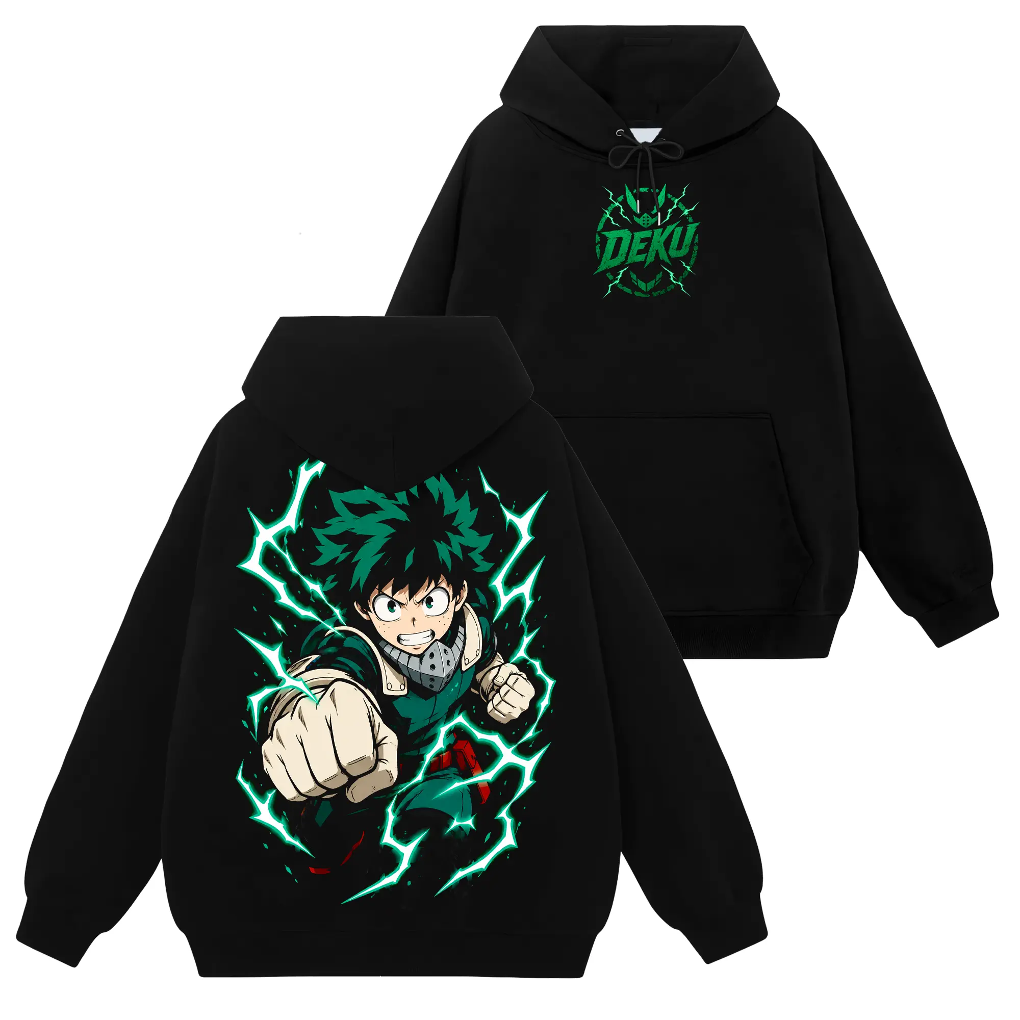 [Shinobi Shop] Deku - My Hero Academia #93 Hoodie T-Shirt Sweatshirt, Retro Vintage Unisex Graphic 90s Cotton, Gift For Wibu, Anime Manga Y2K Streetwear Apparel Everyday