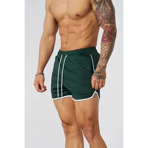 American New Style Running Casual Sports Mesh Breathable Shorts Muscle Fitness Basketball 4 Inch Shorts